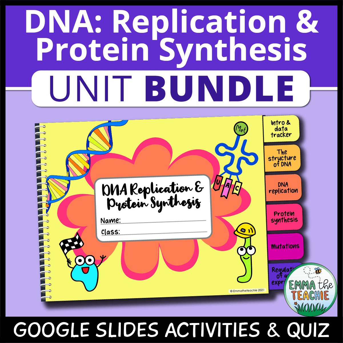 The Structure Of DNA Google Slides Emmatheteachie