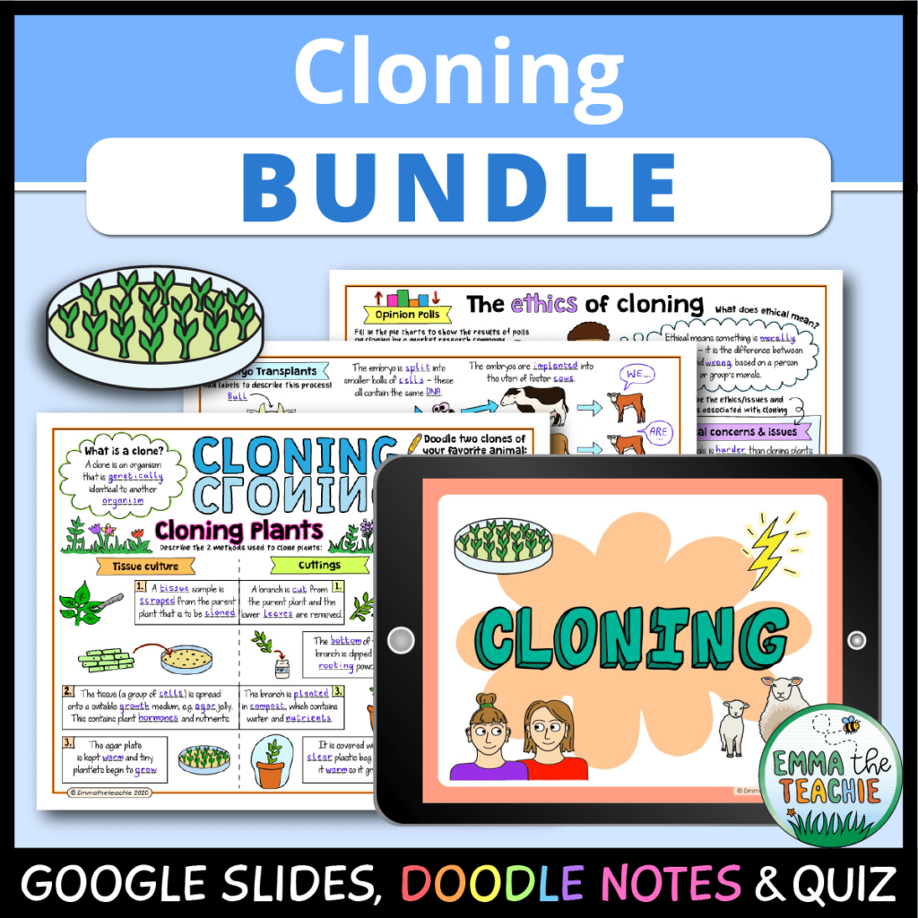 Cloning Lesson Bundle Emmatheteachie Resources