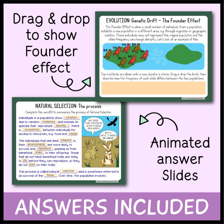 Evolution and Natural Selection Google Slides - Emmatheteachie
