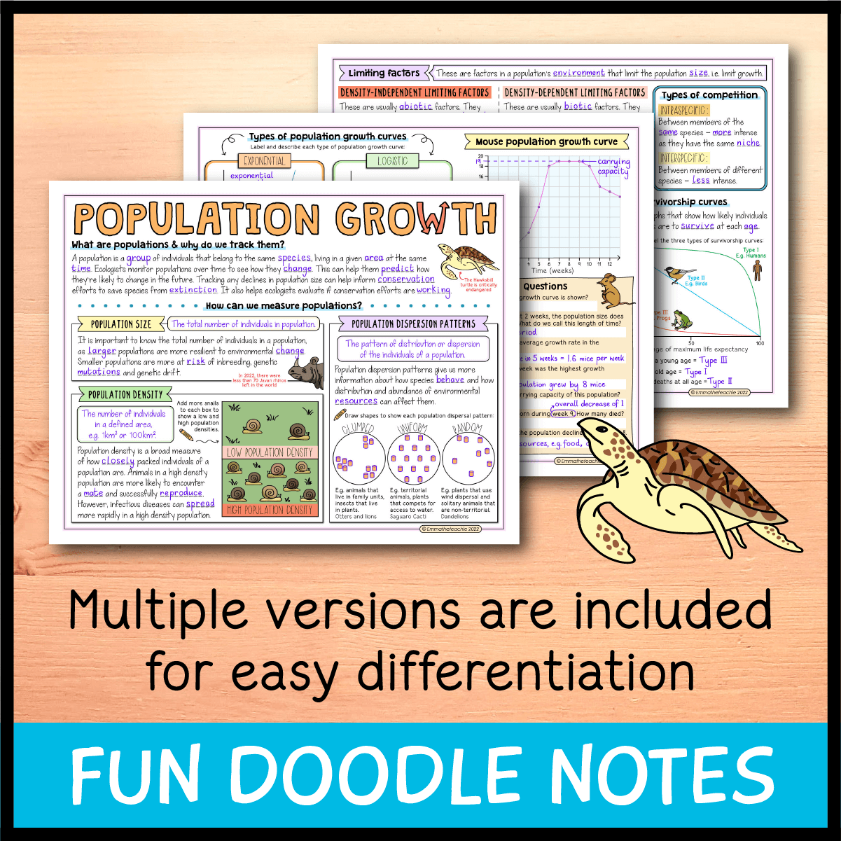 Population Growth Bundle Emmatheteachie